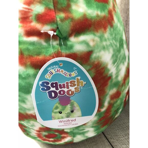 Squish Doos by Squishmallows Winifred Plush Stuffed Animal Toy 14” Tye Die Tags - Picture 4 of 7